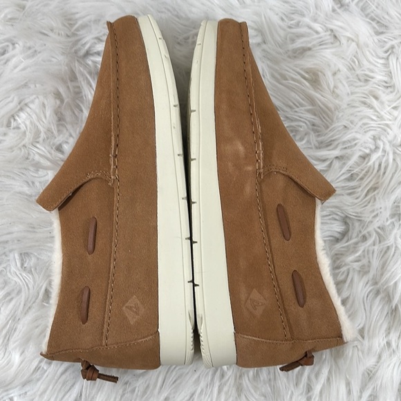 SPERRY Moc Sider Wr Suede Slip On Tan Size 10 NEW - Picture 9 of 13